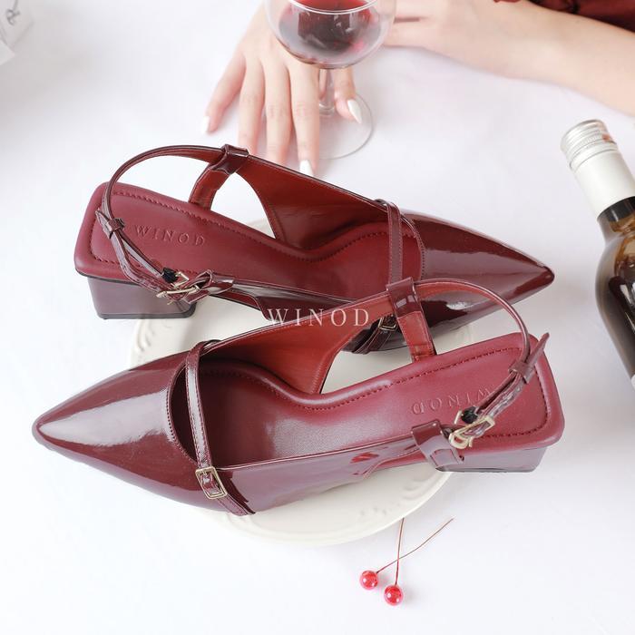 Donatello - Isla Mules Wanita Heels 5Cm Sepatu Pesta Kondangan Wisuda Model Hak Daily Shoes