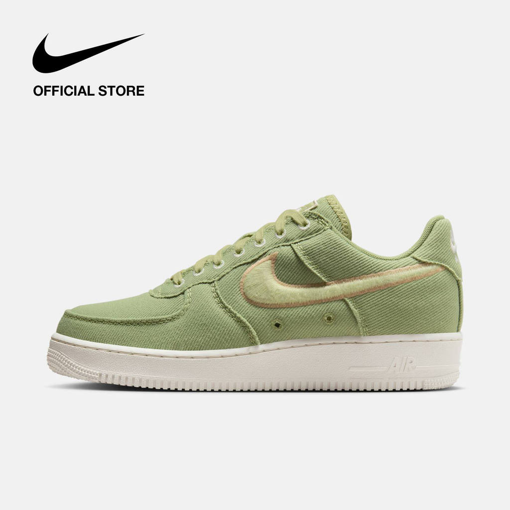Nike Men's Air Force 1 Low Canvas Shoes - Dusty Olive [HV1204-300]