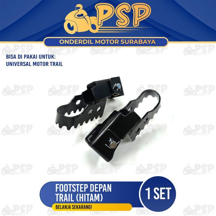 SALE Footstep Depan / Belakang Trail (Hitam) - Futstep Postep Barstep Pijakan Kaki Belakang KLX