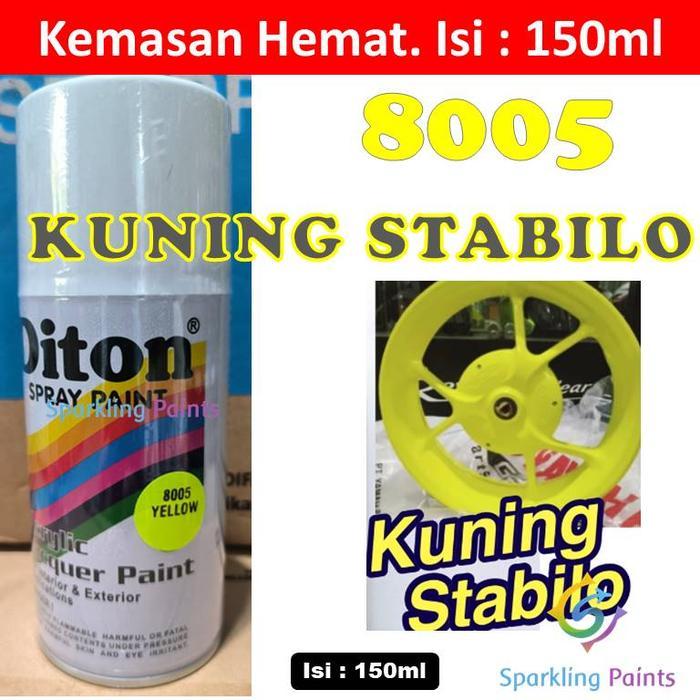 PROMO Pilox Diton Fluorescent Yellow 8005 150ml Ekonomi Ekonomis Hemat Kaleng kecil Warna Kuning