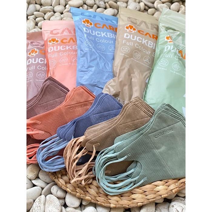 "New" Masker Duckbill Careion FC Series Soft Colour / Masker Duckbill Careion 3 ply Embos Warna 1