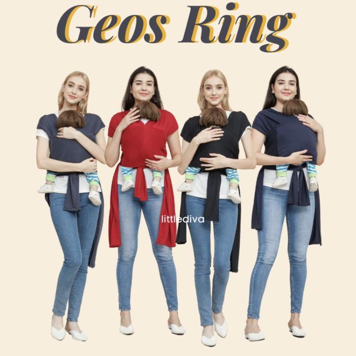 Geos Ring Gendongan Bayi Silang Selempang Baby Wrap carrier Sling