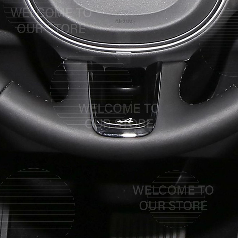 Car Decor Metal Alpine A Letter Emblem 3D Sticker For Rafale Megane Austral Clio Kwid Alaskan Captur