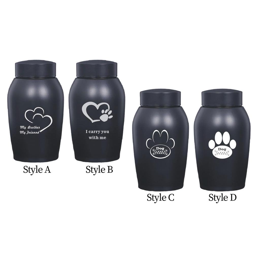 Stainless Steel Pet Urns Retain Memories Final Comforting Resting Place Pet Hair Storage Jar for