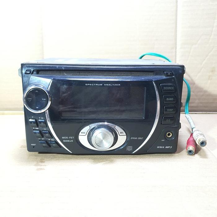 HEAD UNIT DOUBLE DIN JVC KW XG506S LCD MP3 AUX OUT PUT SUBWOOFER