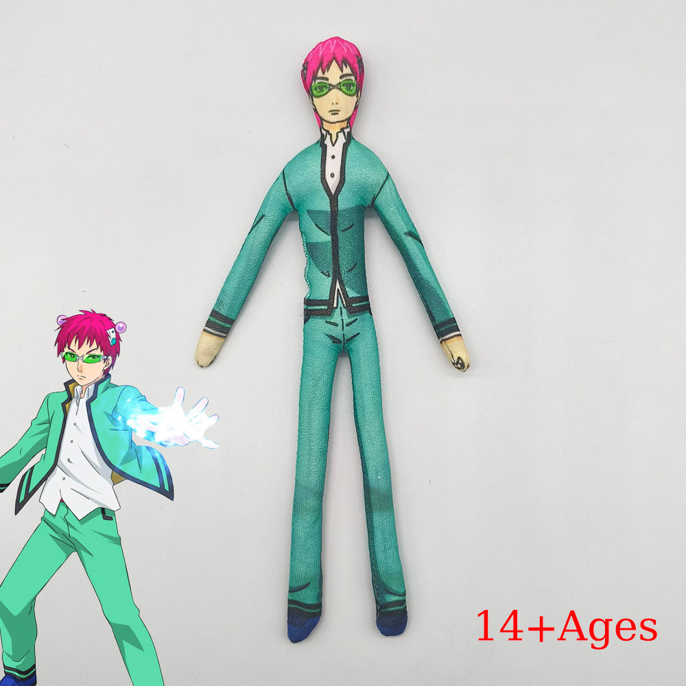 Anime The Disus Life Of Saiki K Saiki Kusuo Cosplay Cotton Doll Slender Twistable Shape Room