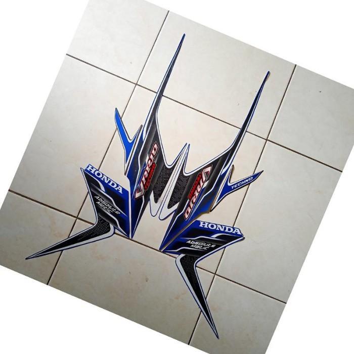 Stiker STRIPING motor honda Vario Techno 110 2009 biru