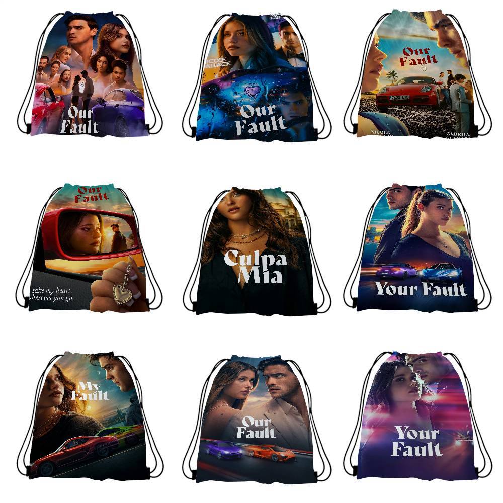 My Fault Culpa Mia Movie Cool Print Drawstring Bag Fashion Storage Bag Teenager Boy Casual Backpack