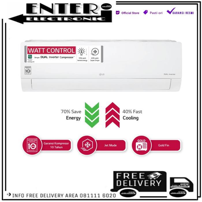LG AC 1 PK T10EV4 - AC LG 1 PK DUALCOOL DUAL INVERTER LG T 10EV4