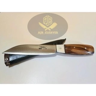 Pisau Dapur Streep Kayu Jati + Sarung Kalap