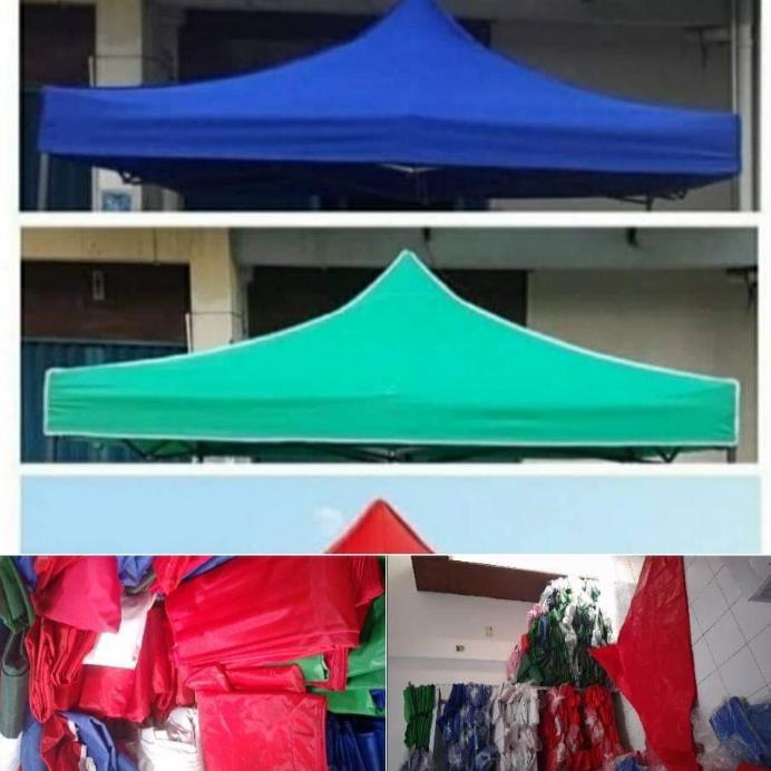 atap kain tenda lipat ukuran 3x3