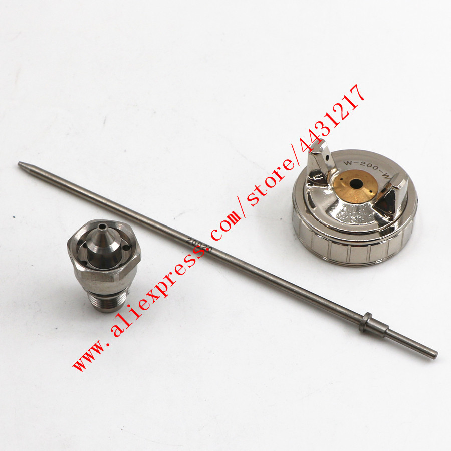Japan Made HVLP Manual Handle W-200 Spray Gun Nozzle Needle Air Cap Kit 1.2/1.5/1.8/2.0/2.5mm for W2