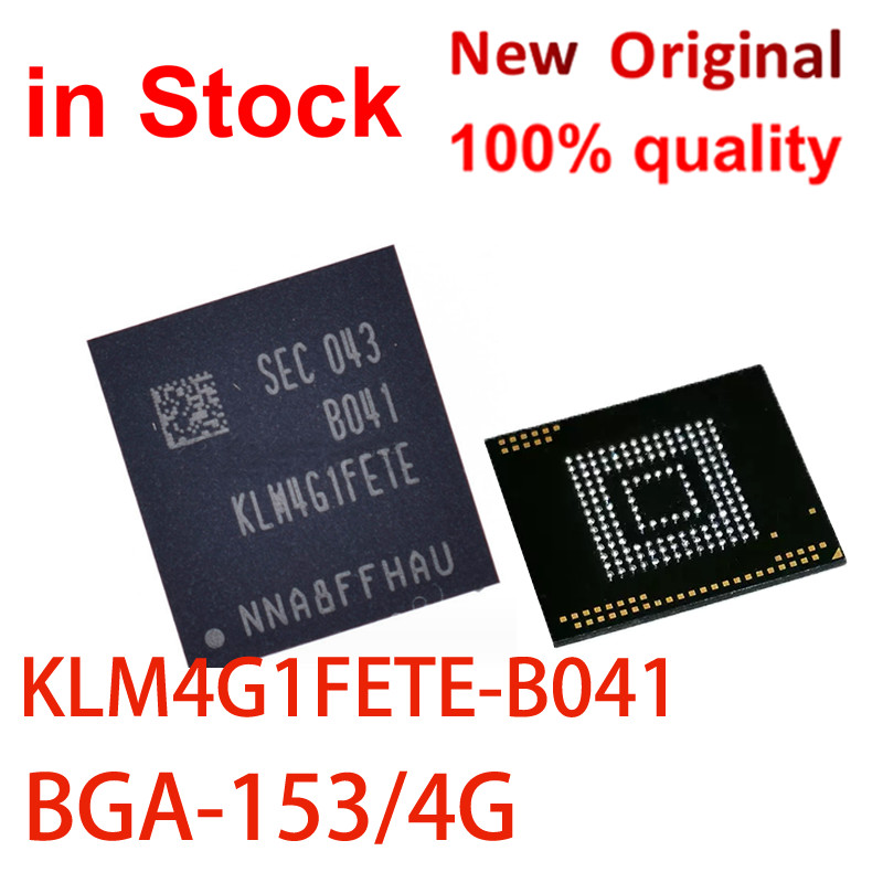 (1-5 piece)100% New KLM4G1FETE-B041 KLM4G1FETE B041 4GB BGA153 EMMC 5.1 chip ic