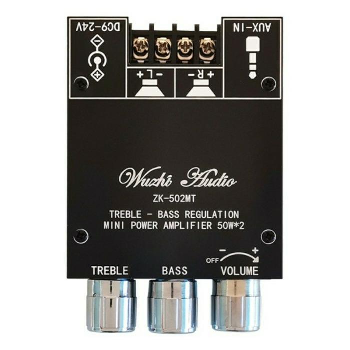 terlaris Audio Wuzhi ZK-502MT Bluetooth Mini Amplifier 2.0 Channel Stereo 100% ori
