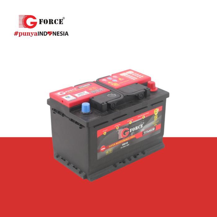 G Force 58010 Titanium 80AH / 12 V - Aki Mobil Best Seller