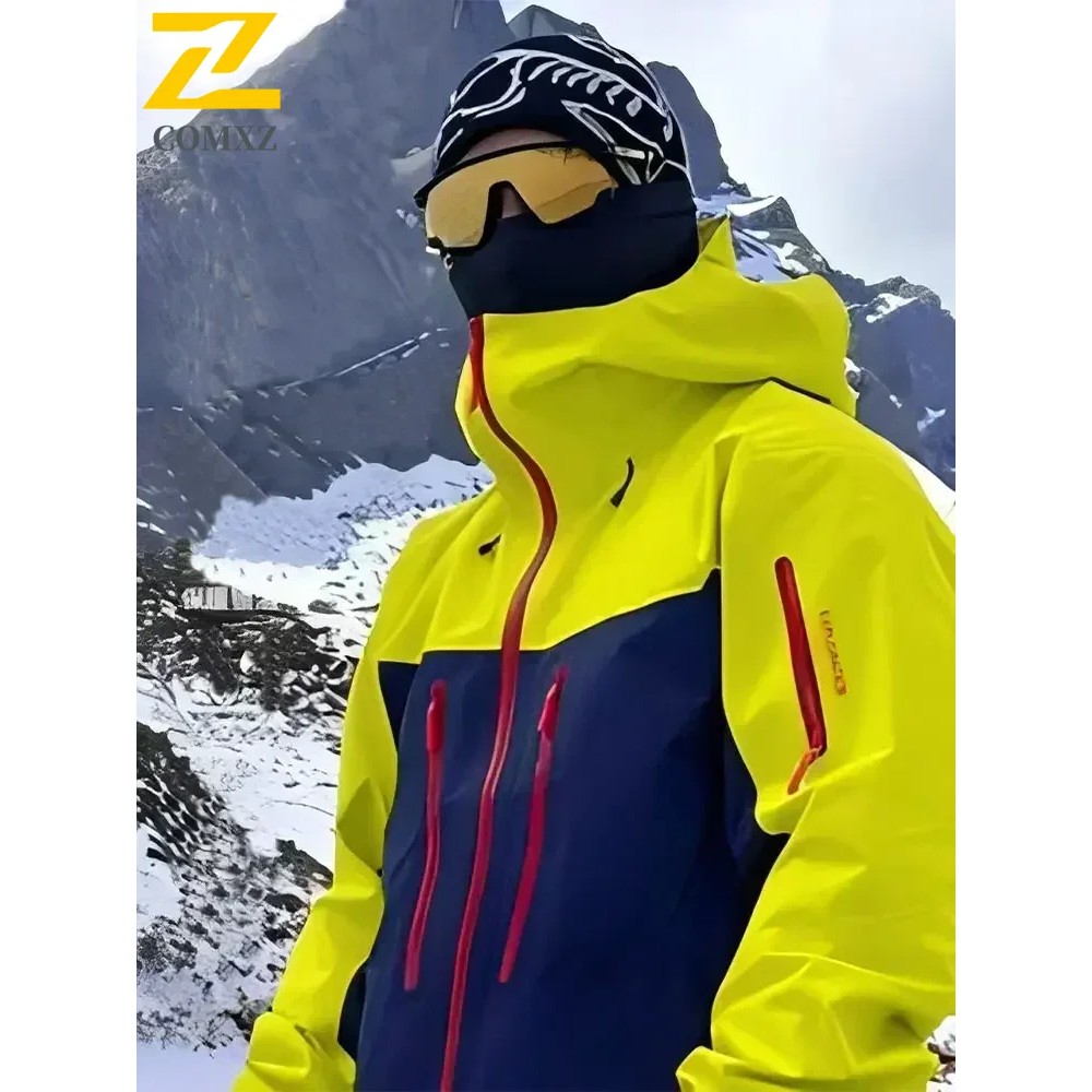Spring Autumn Men's Windbreaker Fashion Outdoor Mountaineering Travel Windproof Waterproof Hooded