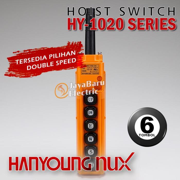 Pendant Hoist Switch Hanyoung Hy-1026Bbb Hy1026Bbb 6 Tombol