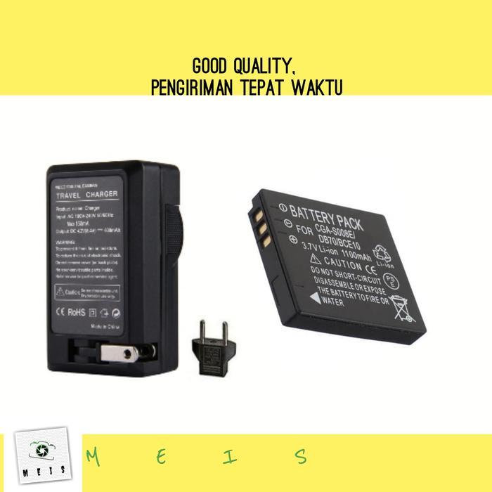 Promo Charger & Baterai Lumix Cga-S008E Dmw-Bce10 Dmw Bce10 Cgas008 Batre Casan