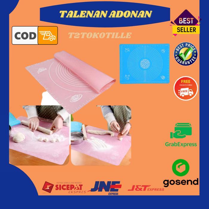 Talenan Alas Ukur Silikon Tatakan Adona Bahan Kue Silicon Anti Lengket