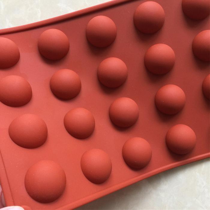 15/24 SLOT CETAKAN COKLAT BULAT CETAKAN SILICONE COKLAT SETENGAH BOLA CHOCOLATE CETAKAN CETAKAN
