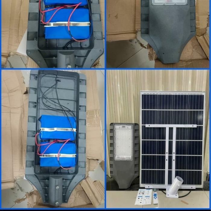 PJU LAMPU JALAN LED SOLAR 180W MATA OSRAM / LAMPU PJU SOLAR PANEL TWO IN ONE MATA CHIPS OSRAM