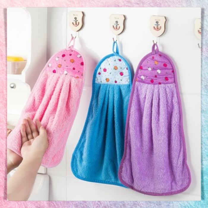 "New" Kain Lap Tangan Handuk Gantung Serbet Tangan Serbet Gantung Hand Towel Microfiber