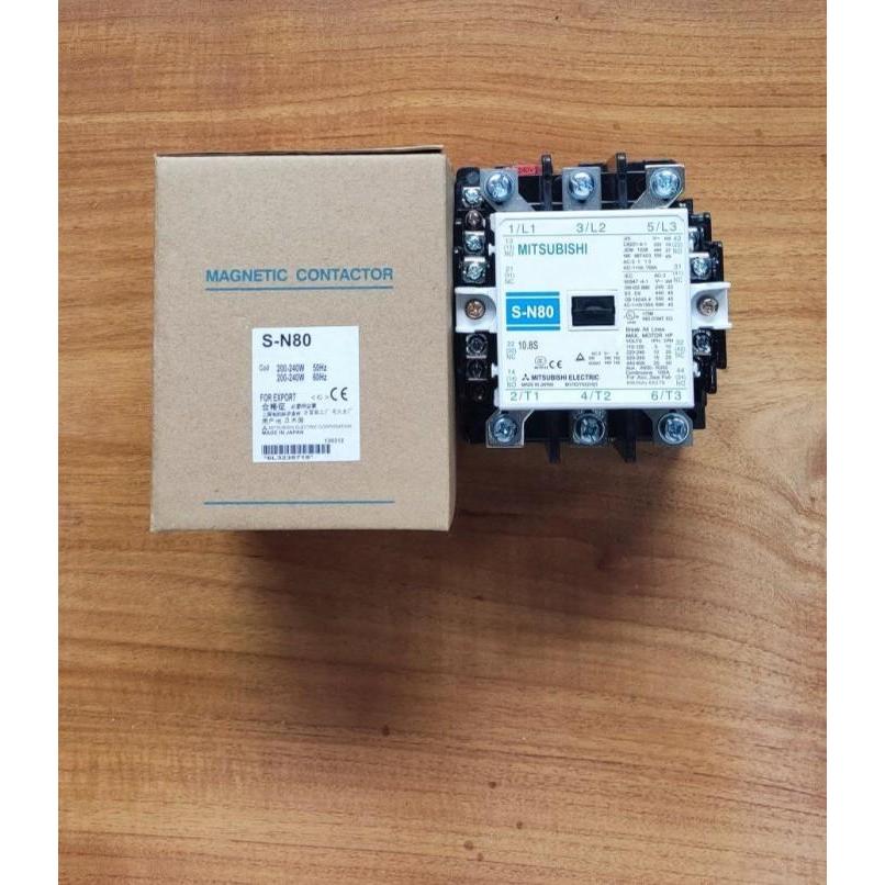 Kontaktor Mitsubishi S-N80 Sn80 Sn-80 Contactor Mitsubishi Sn 80 Mistubisi
