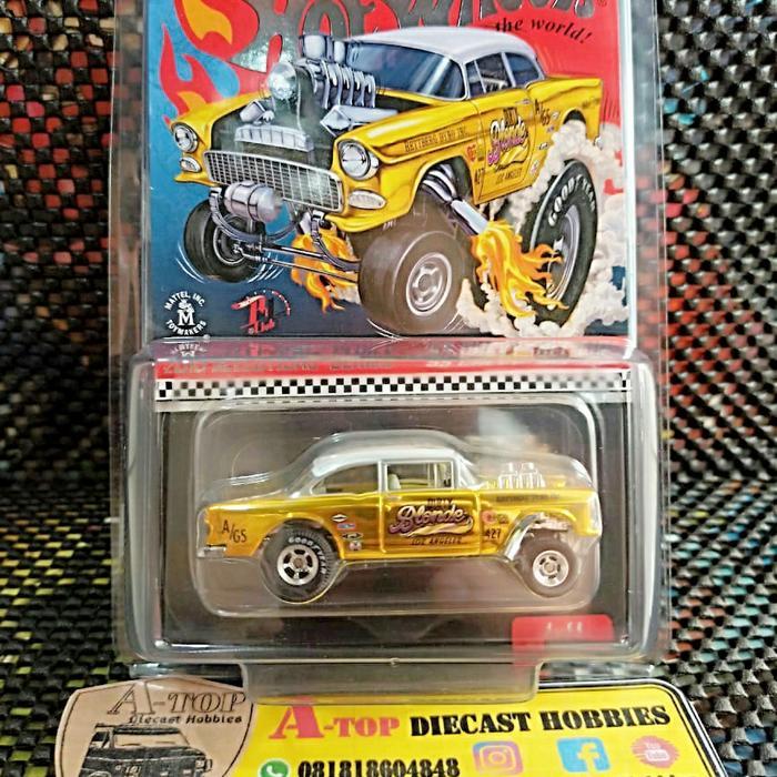 HOTWHEELS CHEVY BELL AIR GASSER BLONDE PREMIUM DIECAST