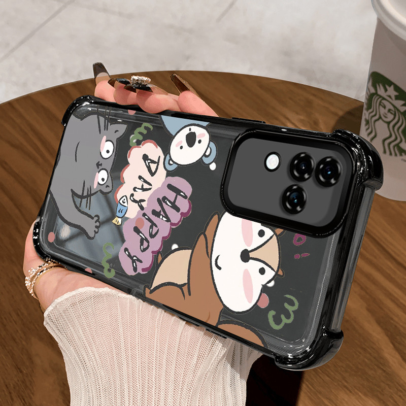 Casing Hp Untuk VIVO V30 5G V30 Pro 5G Case Casing HP Softcase Ponsel Soft Shell dengan Empat sudut 