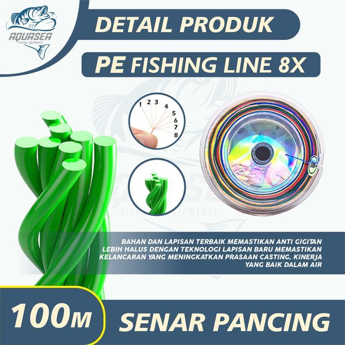 Daiwa - Tali Pancing 100M Senar Pancing PE Yimu Premium Fishing Line X8 Senar Pancing Premium