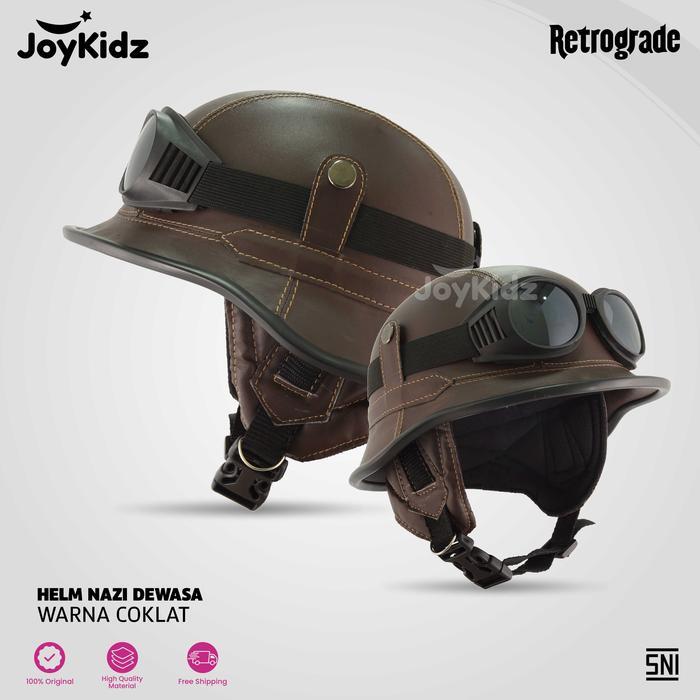 ORIGINAL Helm Retro Vintage Vespa Nazichips Cewek Cowok Aesthetic Kacamata Hitam Polos Ready stok