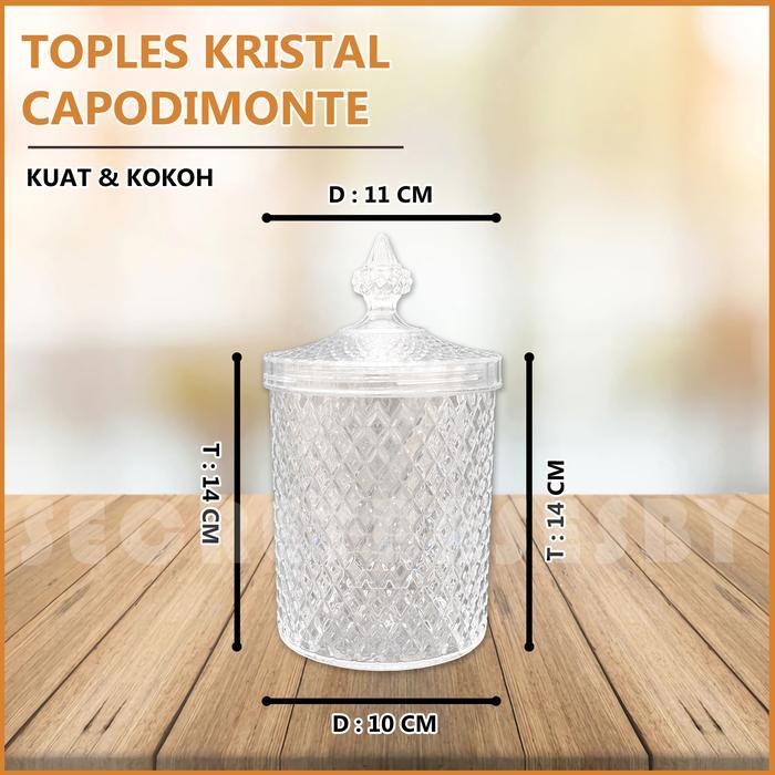 (ISI 6PCS) TOPLES KRISTAL - TOPLES LEBARAN KUE / TOPLES PLASTIK BENING