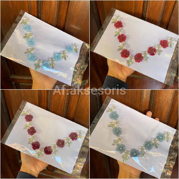 Payet rangkai leher mewah/ payet cantik/payet baju