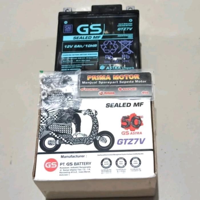 Aki Kering N Max Nmax Aki Accu Gtz7V Gs Astra N Max Pcx