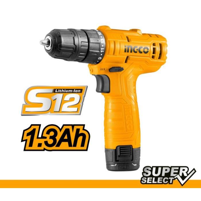 Mesin Bor Baterai 12V Eco Bor Cordless Ingco Cdli12415