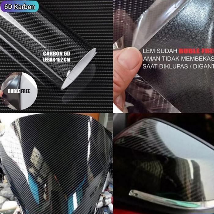 "New" STIKER KARBON GILAP-STIKER KARBON DOFF-STIKER KARBON KEVLAR TAHAN PANAS-STIKER KARBON