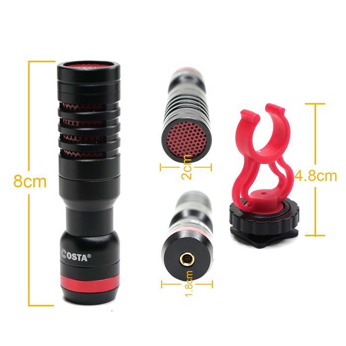COSTA MS-1 Microphone Shotgun Cardioid Vlog For Camera,Smartphone