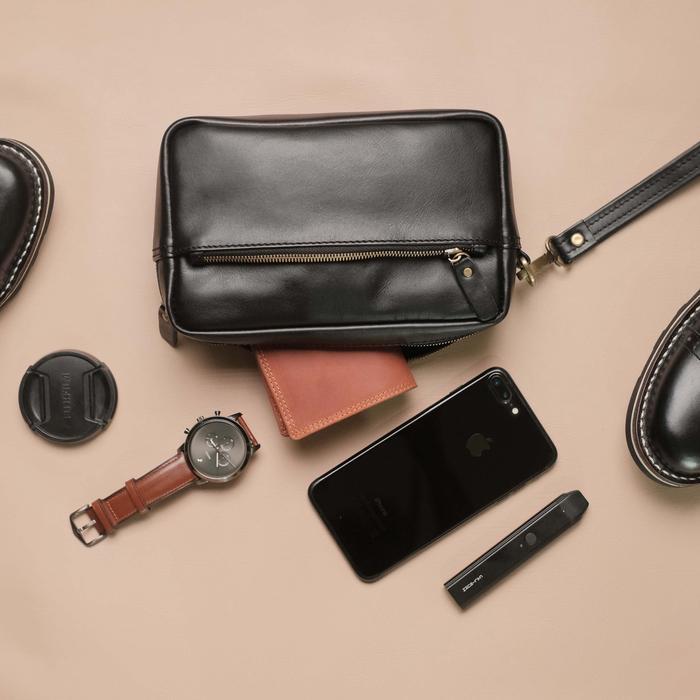 Tas Tangan Kulit Pria Shoeka Dopp Kit
