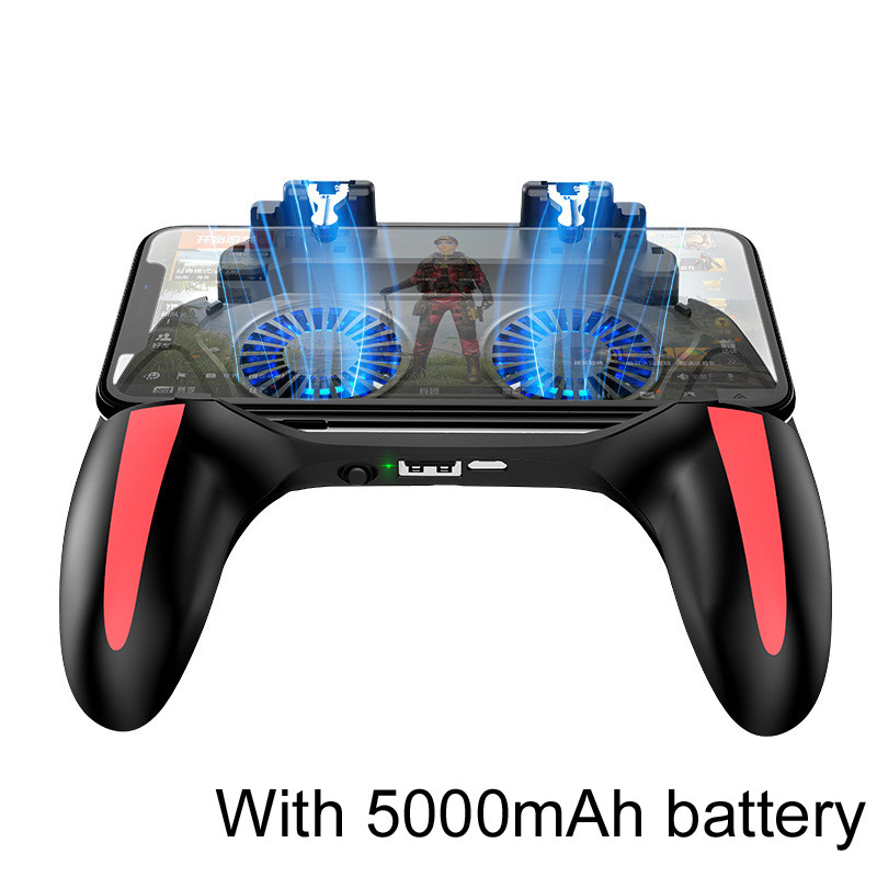 H10 Gaming Handheld Grip Game Controller Joystick Gamepad For Pubg Trigger Cooling Fan Cooler Phone