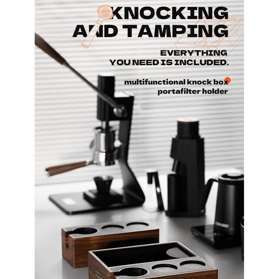 MHW-3BOMBER WOOD PORTAFILTER HOLDER 51-58MM UNIVERSAL