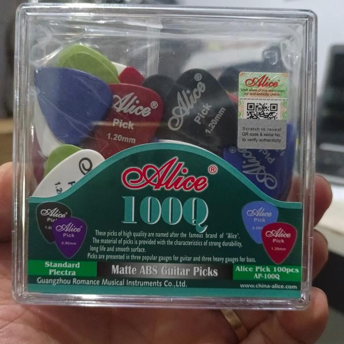 pick gitar Alice isi 100 PC only 1.2mm/pick gitar ukuran 1.2mm - CDEL