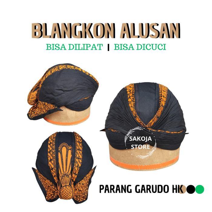Blangkon Jogja Mataraman Alusan Bisa Dilipat & Dicuci Anak Dewasa Batik Cap