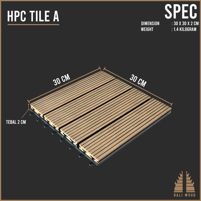 . Lantai DIY Decking WPC sistem klik Kayu tile Baliwood not vinyl ikea runnen