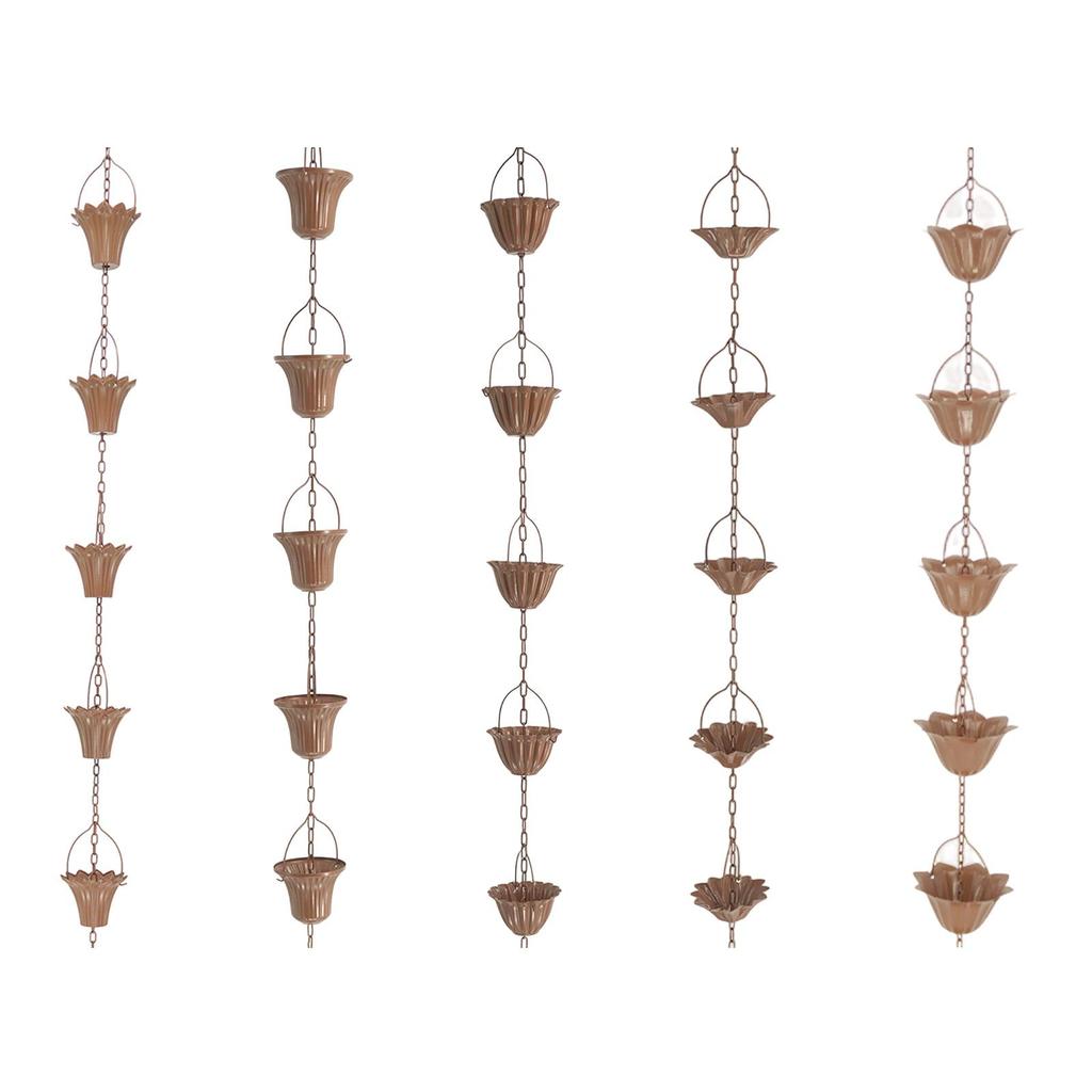 Metal Garden Rainwater Diverter Catcher Chains Decorative Rainwater Diverter
