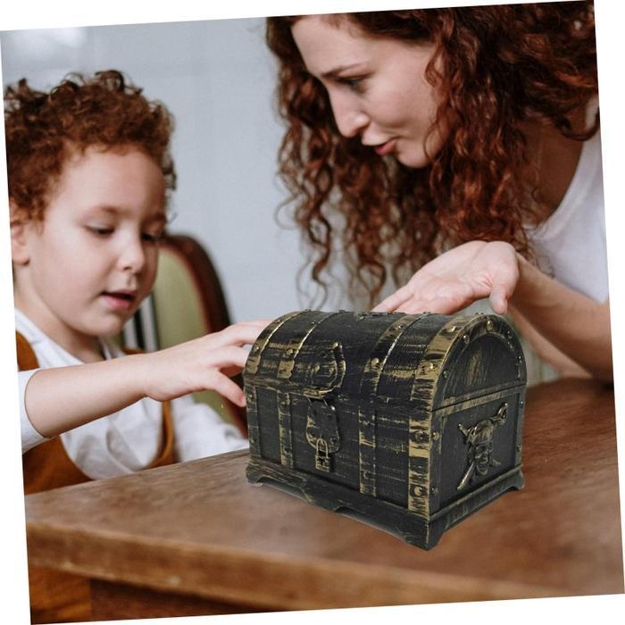 Pirate Treasure Chest Box Storage Harta Karun Box Mainan Harta Karun Box Terbaik