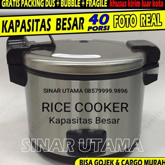  MAGIC COM JUMBO 40 PORSI 20 LITER BESAR RICE COOKER JAR NASI CATERING - - Rice Cooker