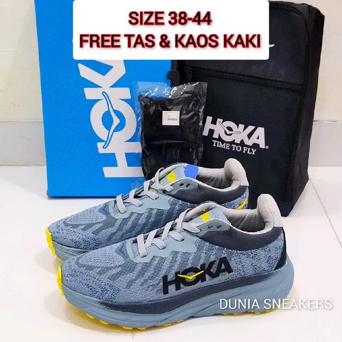 SEPATU HOKA RUNNING ATR7 PREMIUM QUALITY FREE TAS DAN KAOS KAKI- SEPATU LARI HOKA - SEPATU RUNNING-