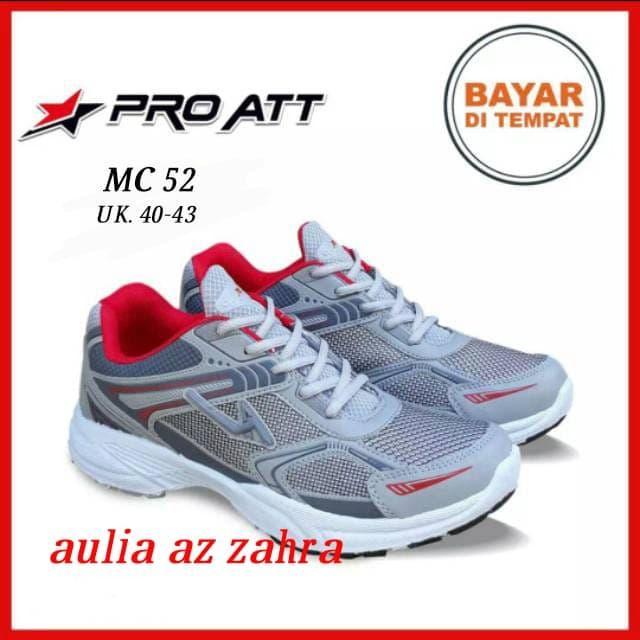 Sneaker / Running / Badminton Sepatu olahraga Pro ATT MC 52 Abu merah