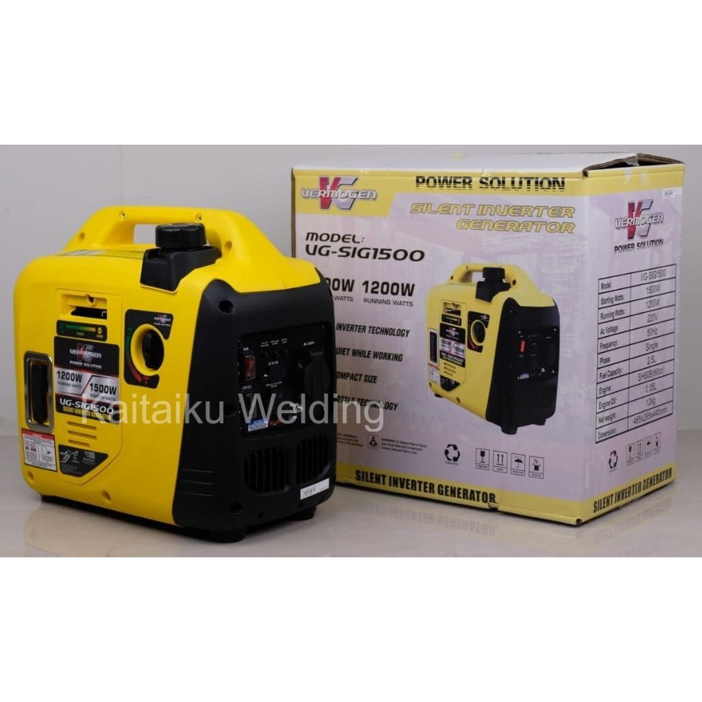 GENSET INVERTER SILENT / GENERATOR INVERTER - 1500 WATT - VERMOGEN