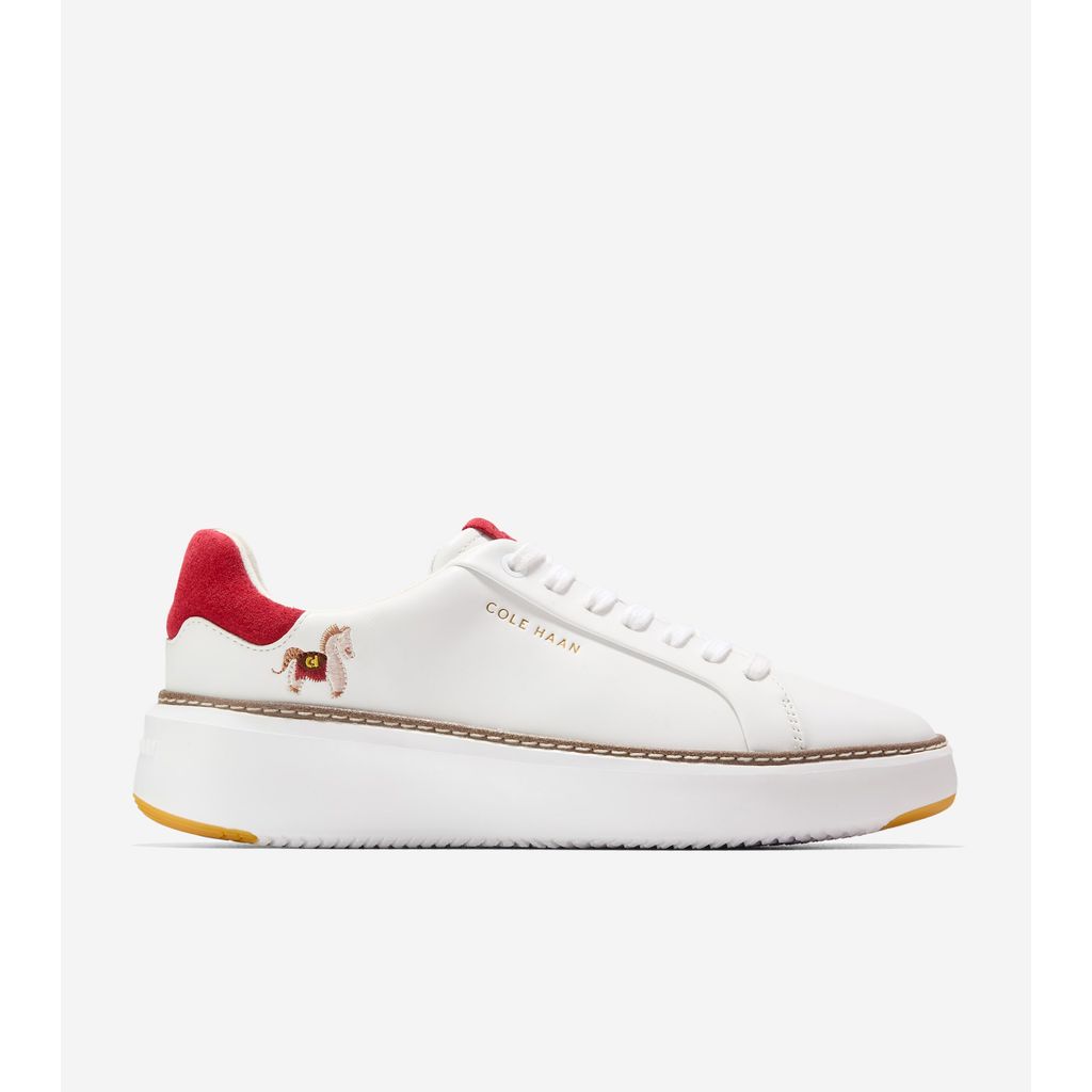 Cole Haan Women Grandpro Topspin Sneaker Lny - Sepatu Wanita (White)